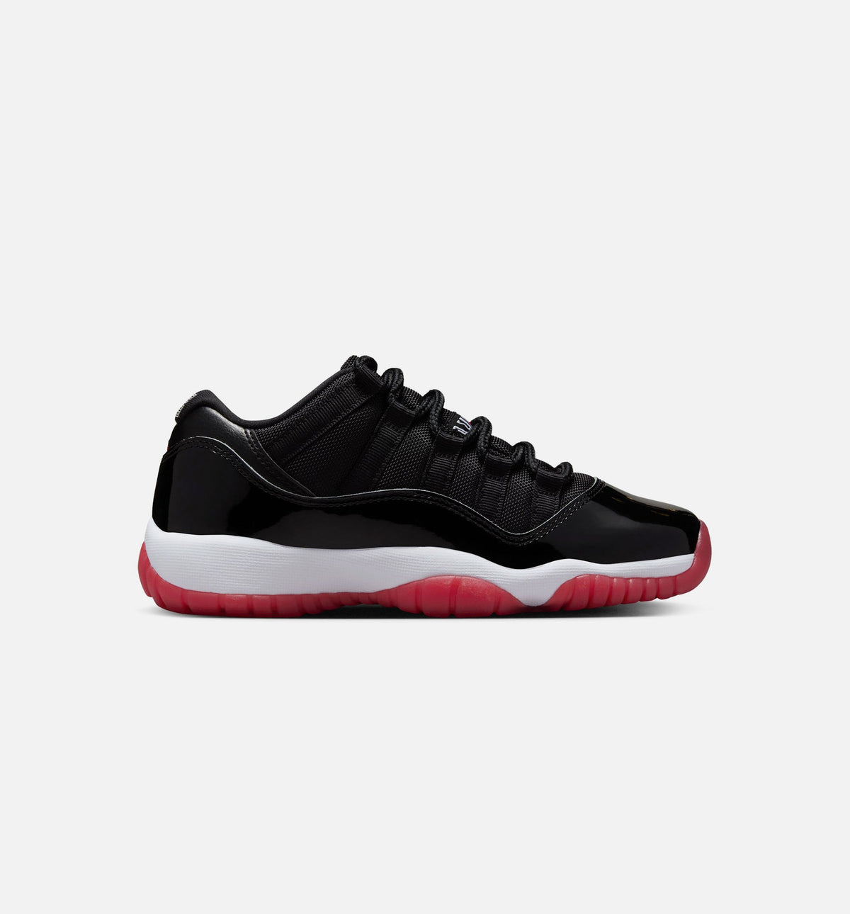 Air Jordan 11 Retro Bred 大童款休闲鞋 - 黑/学院红/白