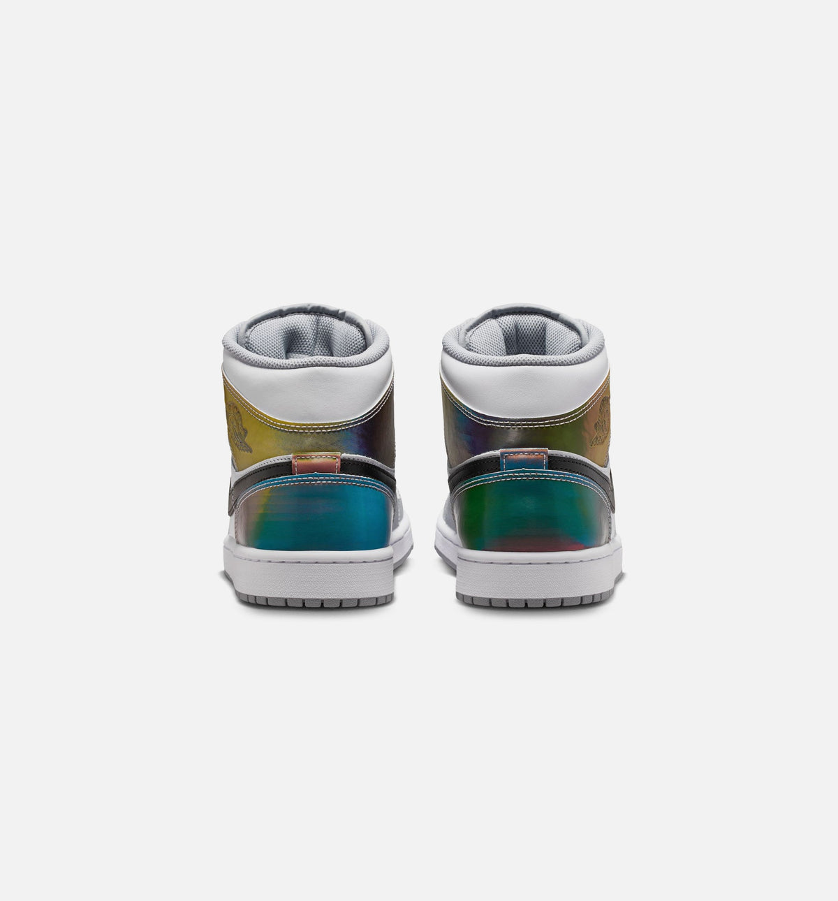 Air Jordan 1 Mid SE 男款休闲鞋 - 黑/白/狼灰