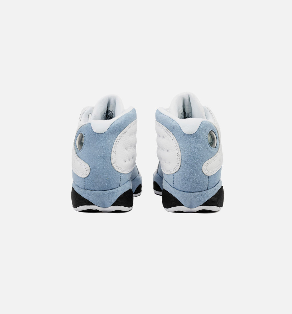 Air Jordan 13 Retro 蓝灰大童款休闲鞋 - 白/蓝灰/黑/黄赭山