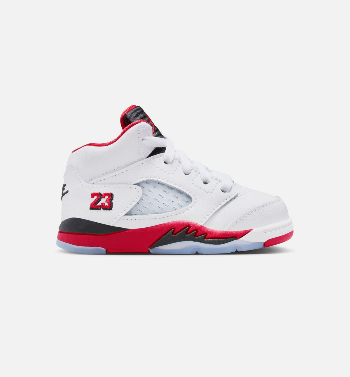 Air Jordan 5 Retro 火红婴幼儿款休闲鞋 - 火红/白