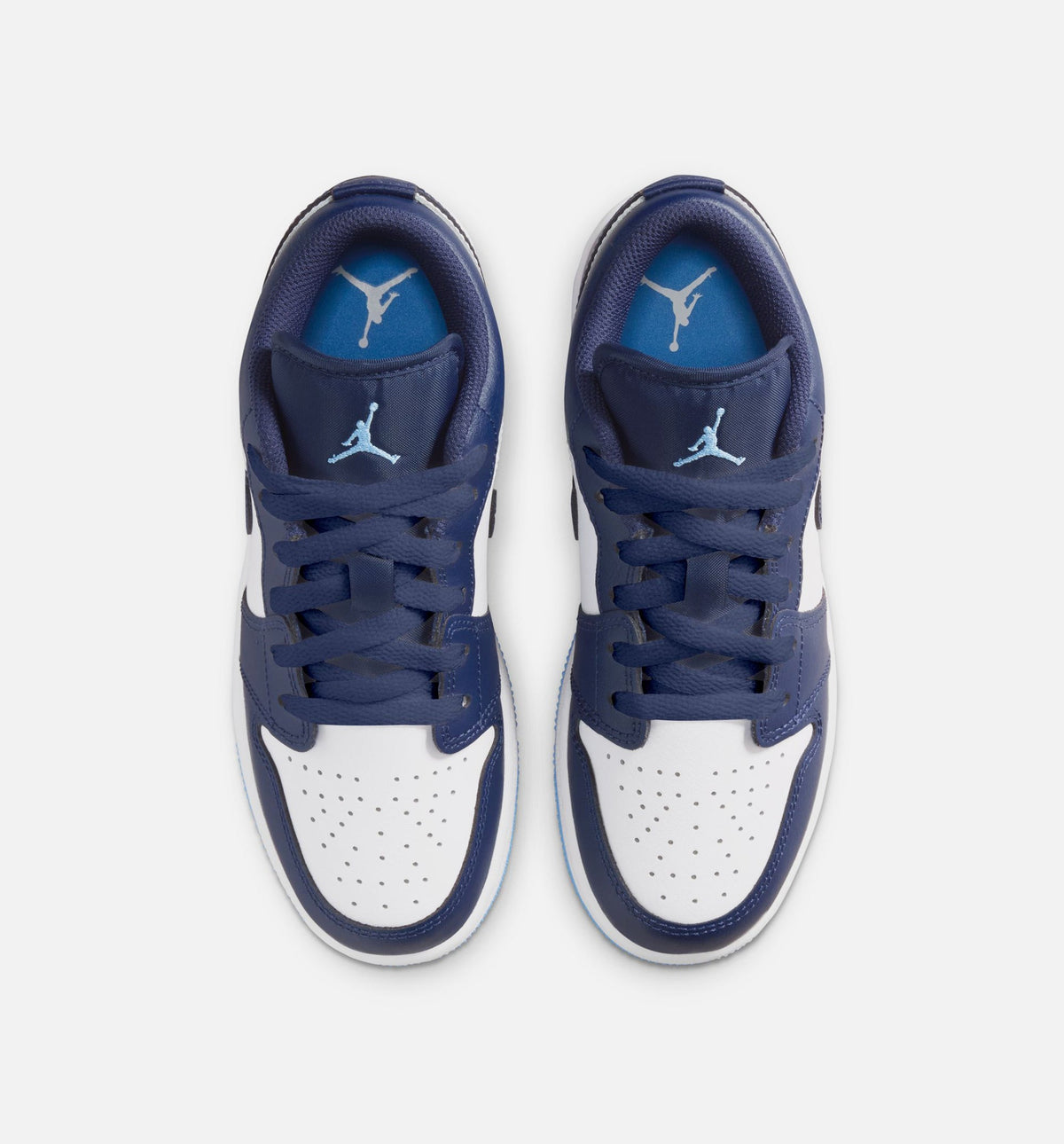Air Jordan 1 Low 大童款休闲鞋 - 深海军蓝/大学蓝/白
