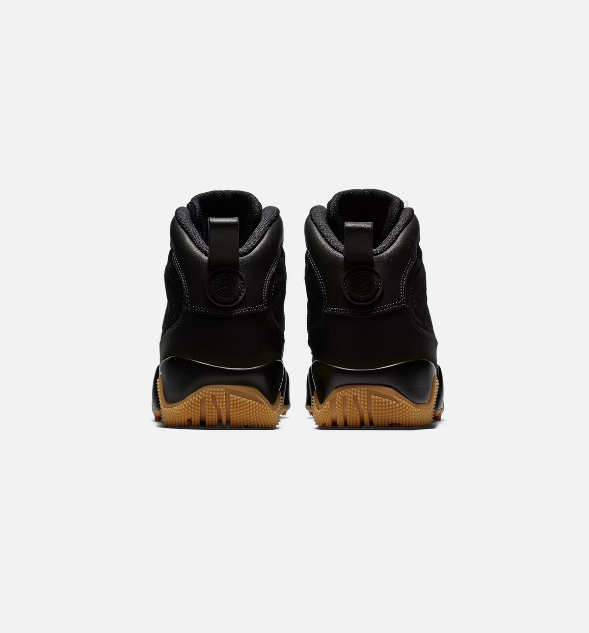 Air Jordan 9 Retro 男款休闲靴 - 黑/黑橡胶浅棕