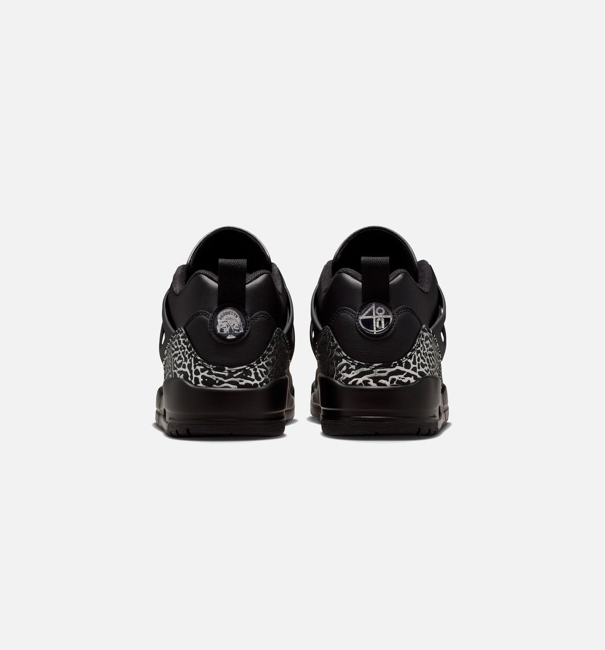 Spizike Low 男款篹球鞋 - 黑/黑/金属银