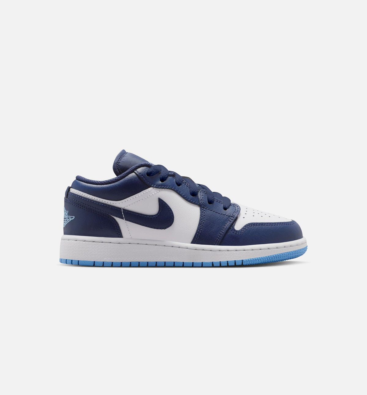 Air Jordan 1 Low 大童款休闲鞋 - 深海军蓝/大学蓝/白