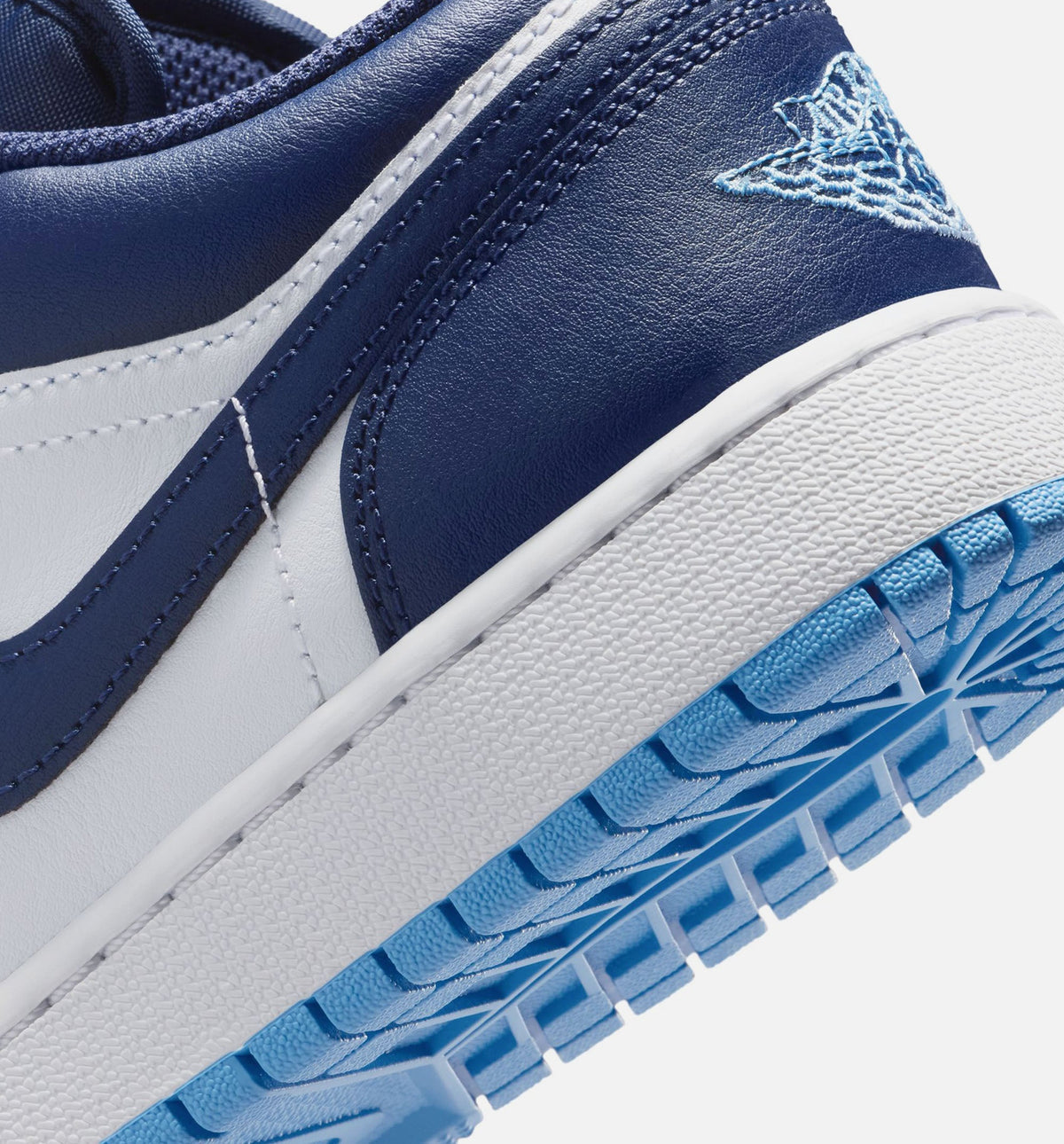 Air Jordan 1 Low 大童款休闲鞋 - 深海军蓝/大学蓝/白