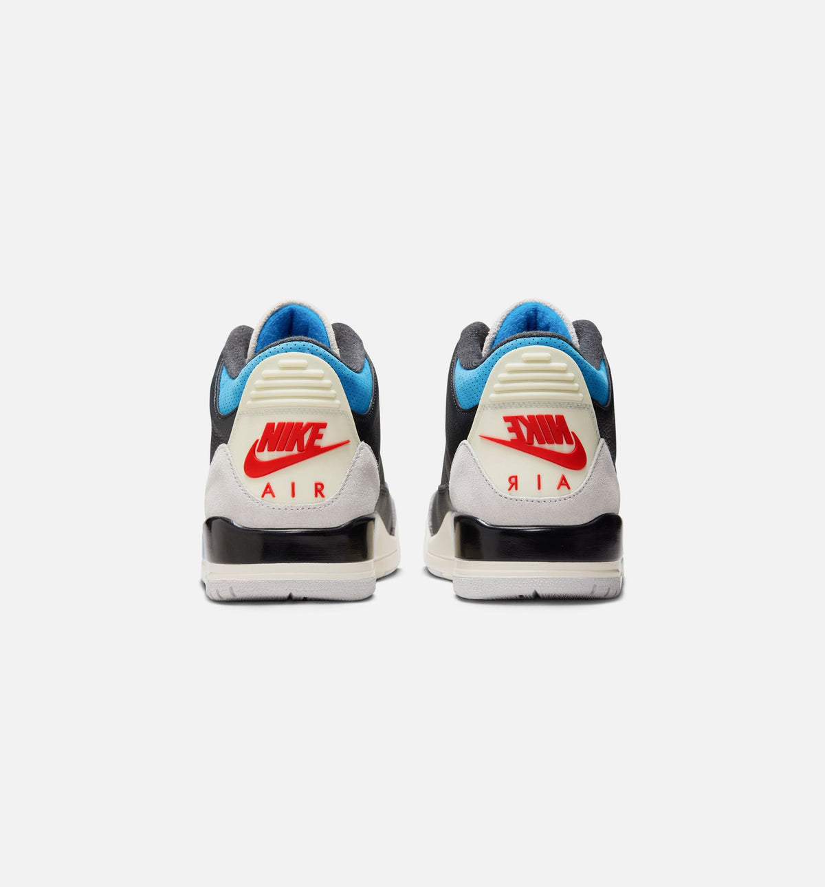 Air Jordan 3 Retro OG 稀有气男款休闲鞋 - 黑/智利红/中性灰