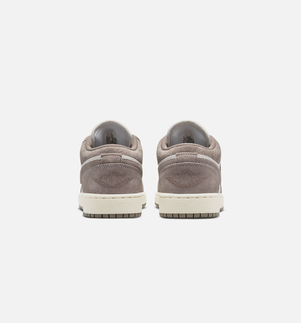 Air Jordan 1 Low 大童款休闲鞋 - 橄榄灰/谜石/峰白