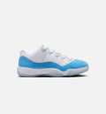 Air Jordan 11 Retro Low 大学蓝男款休闲鞋 - 白/大学蓝/黑