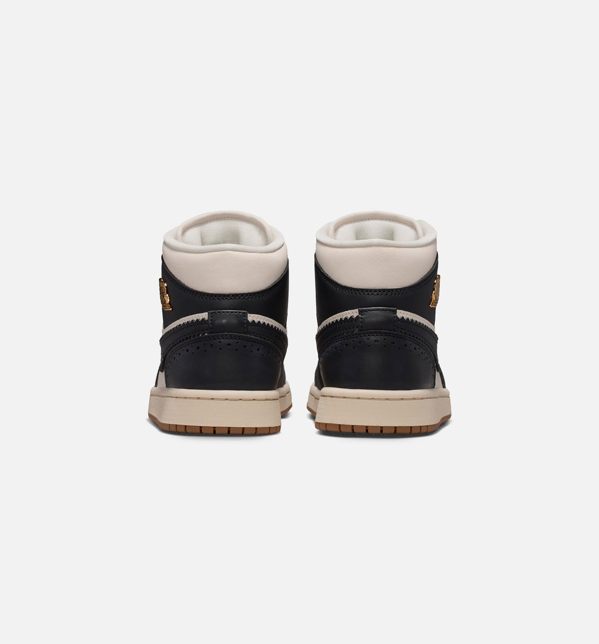Air Jordan 1 Mid SE 女款休闲鞋 - 深黑/粉笔/珍珠白