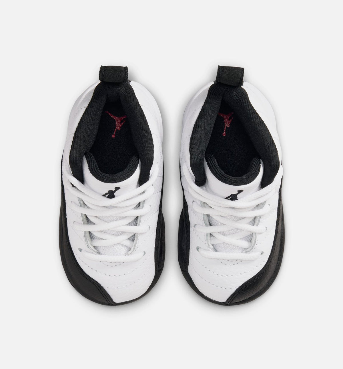 Air Jordan 12 Retro 出租车黄婴幼儿款休闲鞋 - 白/黑/出租车黄