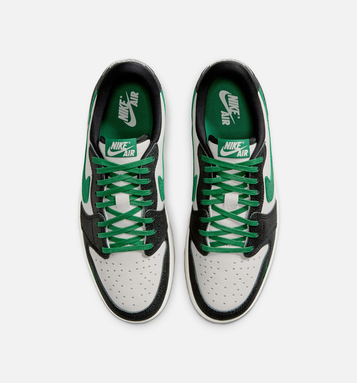Air Jordan 1 Retro Low OG 幻影松绿男款休闲鞋 - 幻影/松绿/黑