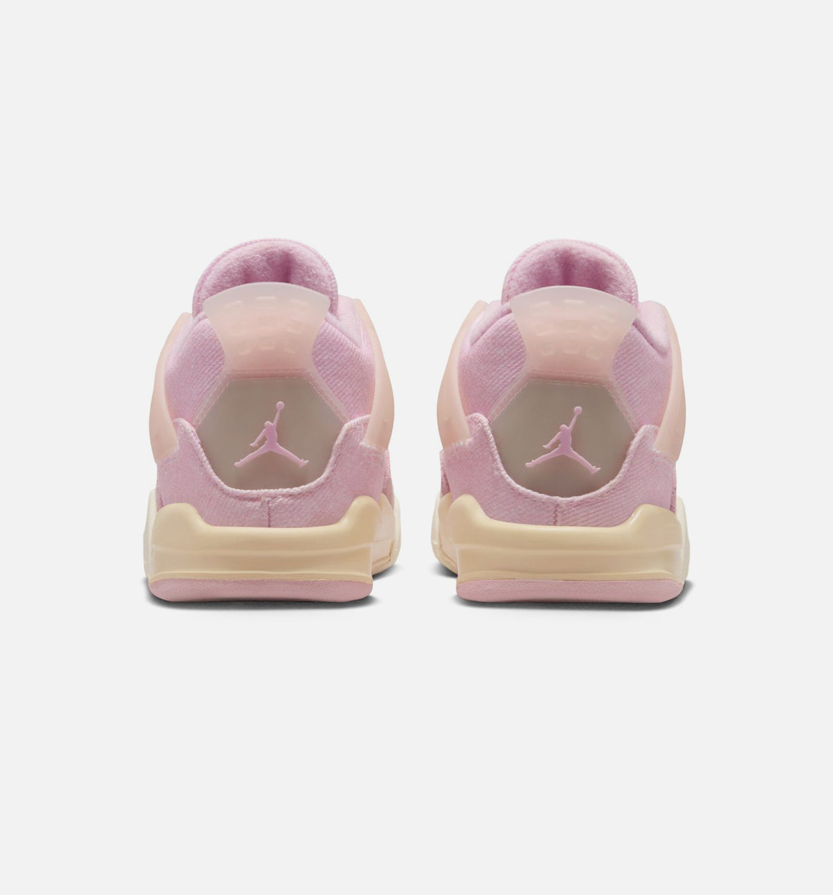 Air Jordan 4 Retro 粉珍珠与冒玄红婴幼儿款休闲鞋 - 冒玄红/椰子奶/炙烂灰/欲纱/粉冒