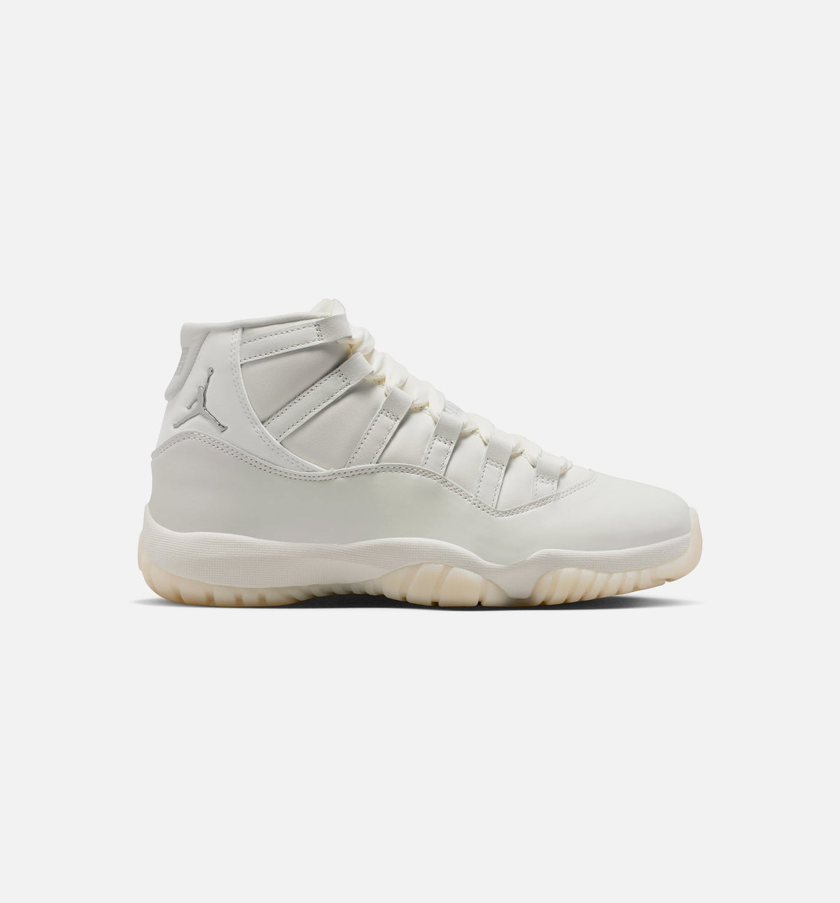 Air Jordan 11 Retro 珍珠女款休闲鞋 - 帆布白/珍珠灰/白/金属银
