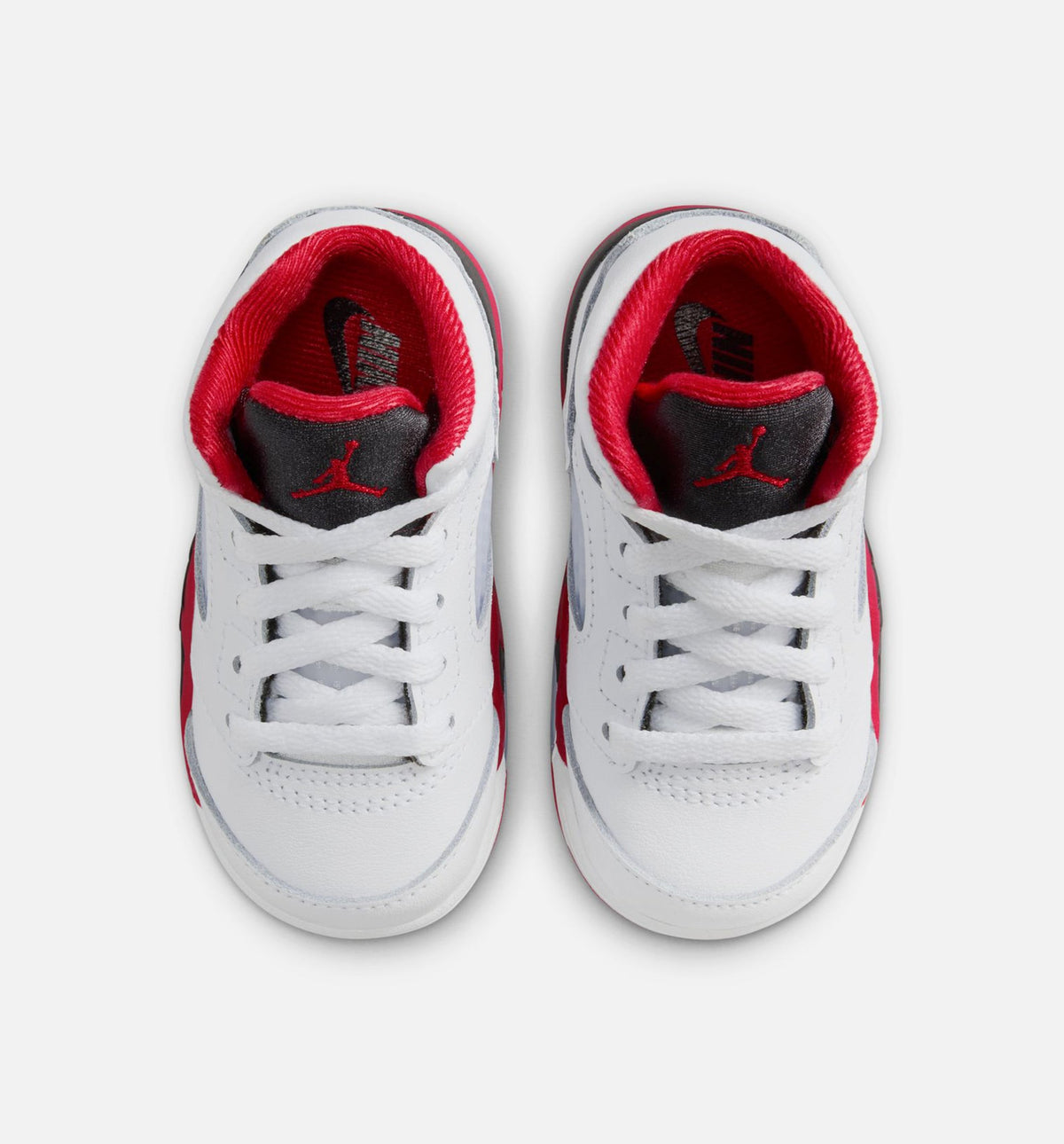 Air Jordan 5 Retro 火红婴幼儿款休闲鞋 - 火红/白