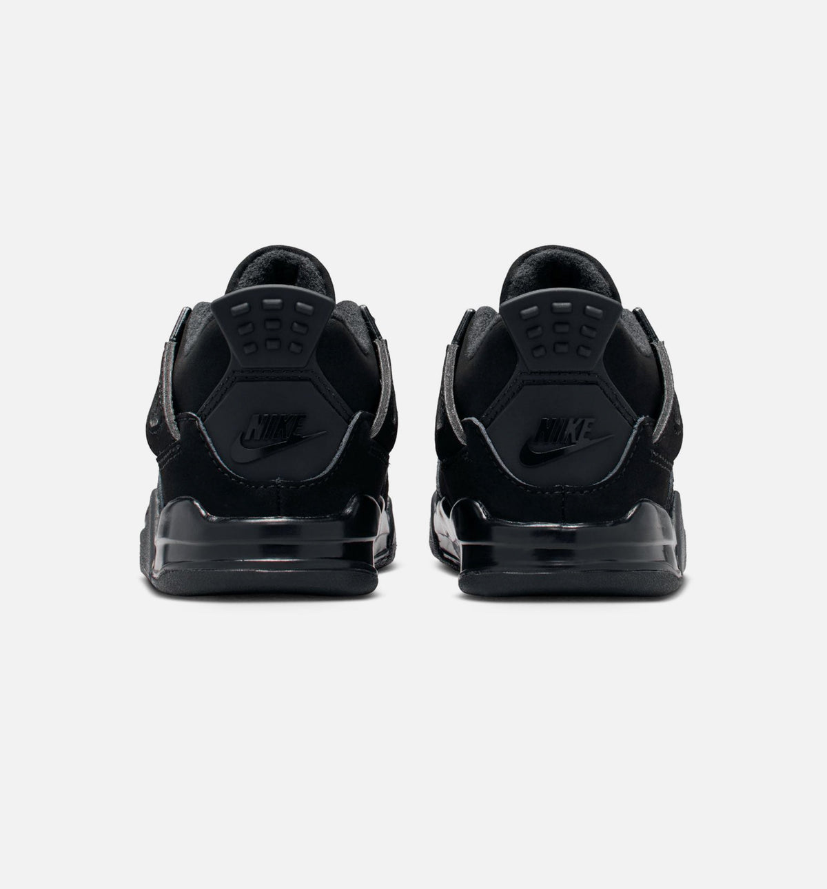 Air Jordan 4 Retro 黑猫婴幼儿款休闲鞋 - 黑/黑/淡石墨