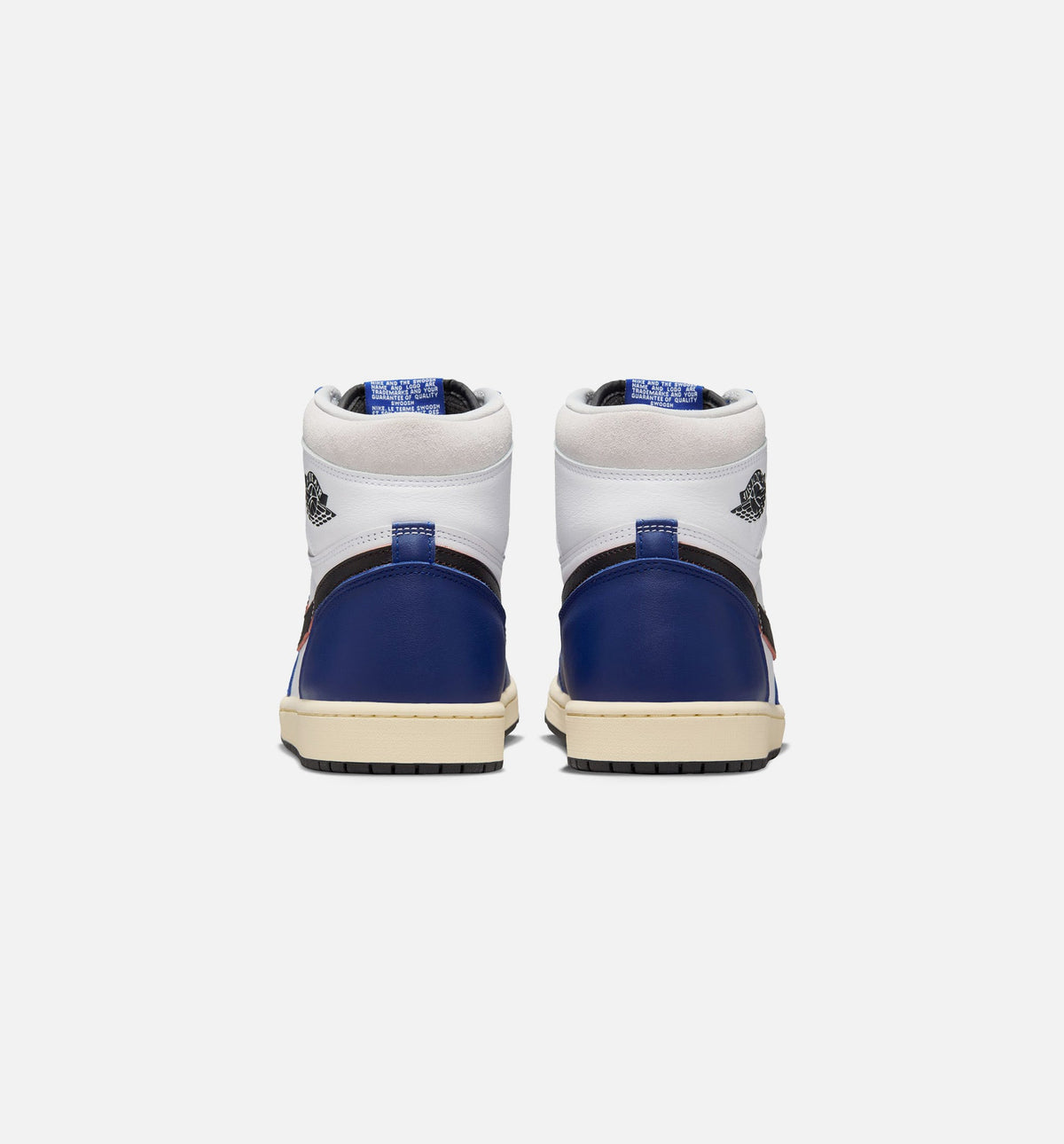 Air Jordan 1 Retro High OG 稀有气深皇家蓝男款休闲鞋 - 白/黑/中性灰/深皇家蓝