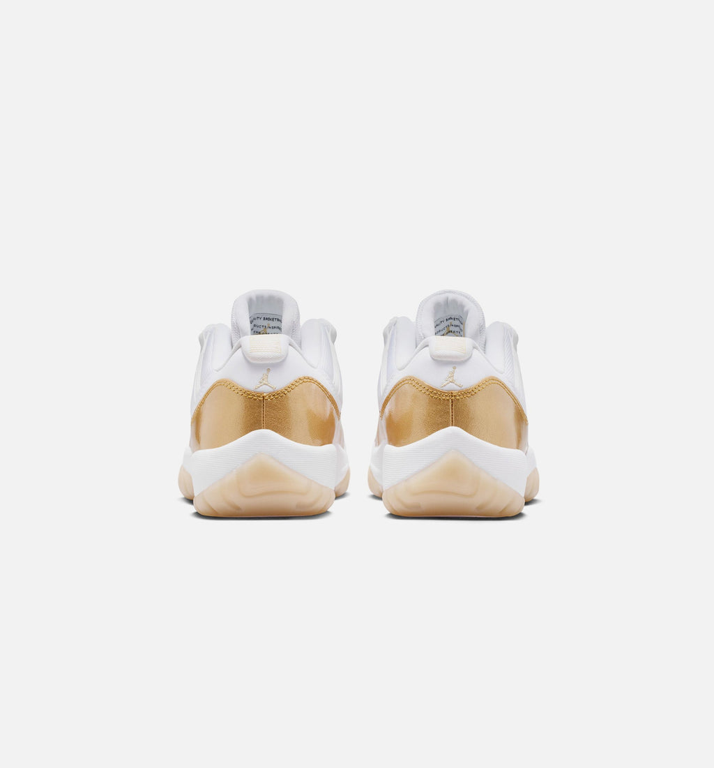 Air Jordan 11 Retro Low 母亲节女款休闲鞋 - 白/金属金/阀队金