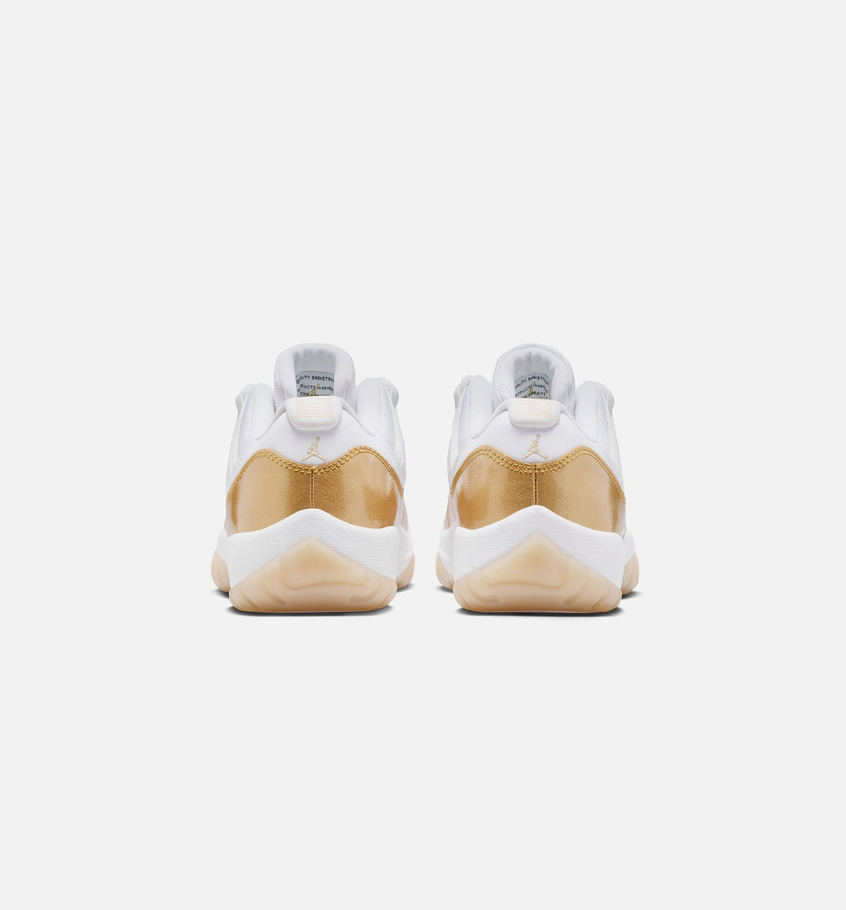 Air Jordan 11 Retro Low 母亲节女款休闲鞋 - 白/金属金/阀队金