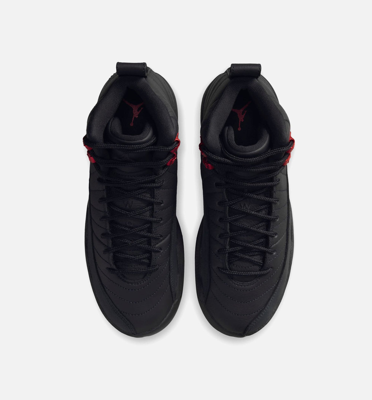 Air Jordan 12 Retro Bloodline 大童款休闲鞋 - 黑/学院红
