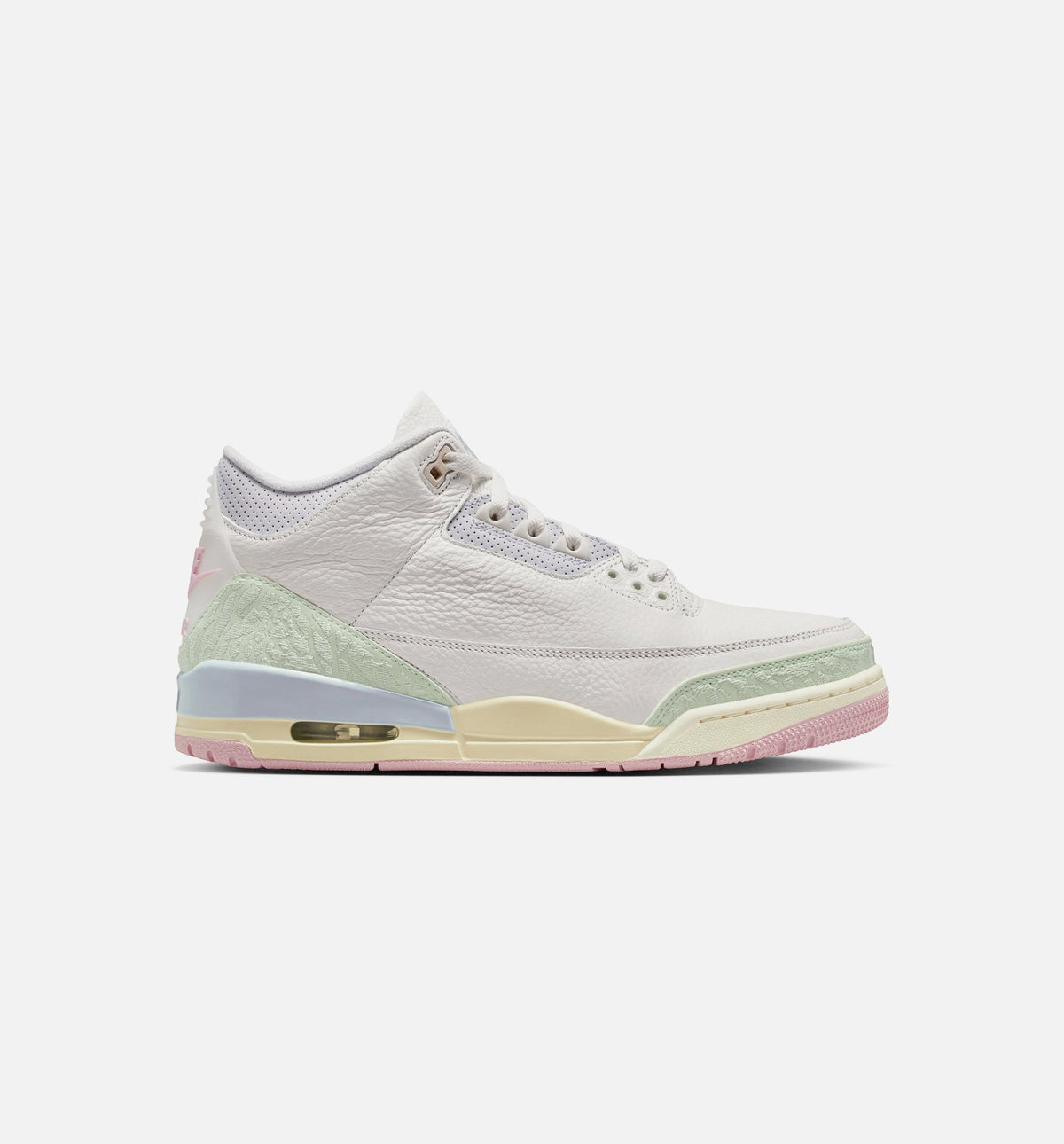 Air Jordan 3 Retro 帆白玉彩男款休闲鞋 - 帆白/玉彩/光晕/冒玄红