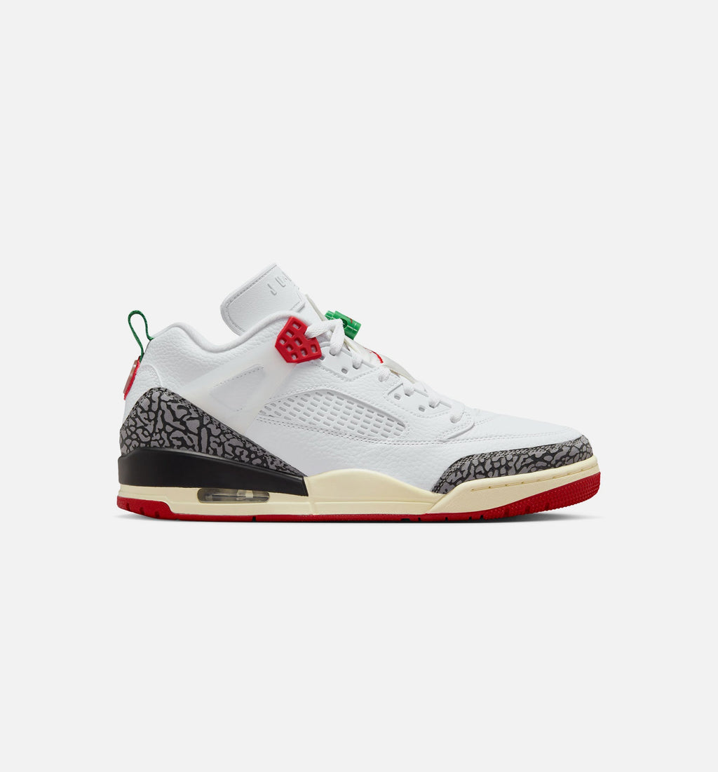 Spizike Low 男款休闲鞋 - 白/黑/帆布白/学院红