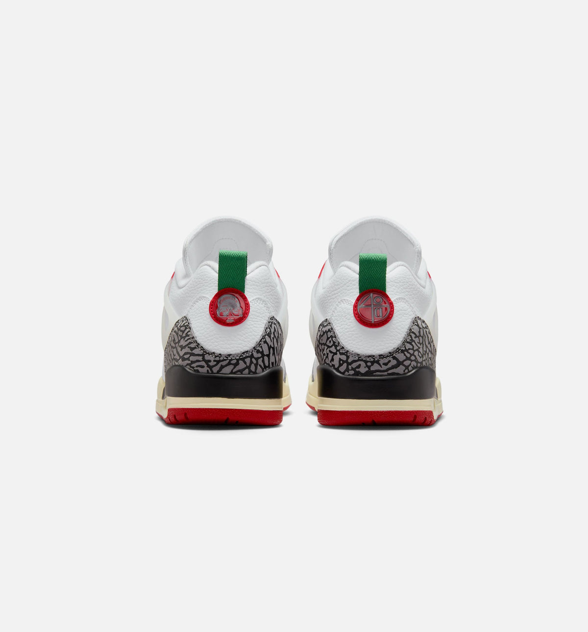 Spizike Low 男款休闲鞋 - 白/黑/帆布白/学院红