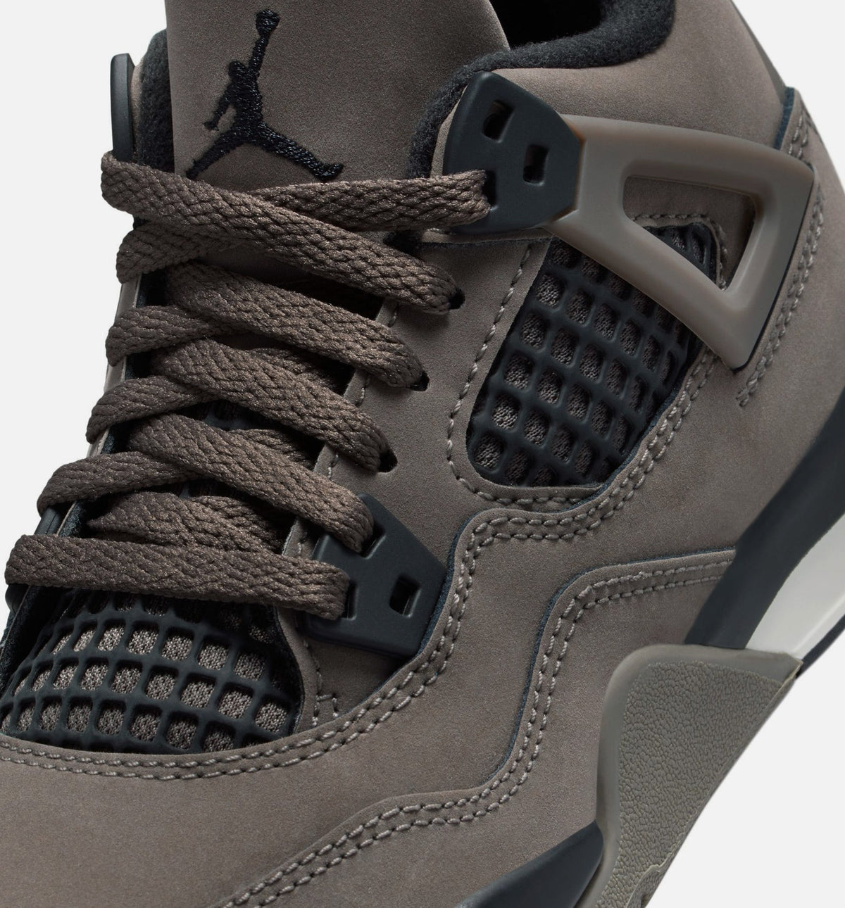 Air Jordan 4 Retro 洞石与黑学前款休闲鞋 - 洞石/黑/月亮粒子