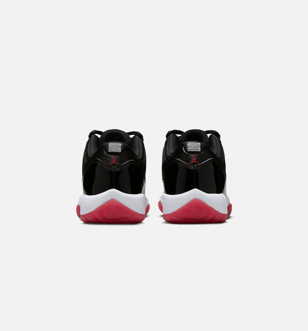 Air Jordan 11 Retro Bred 大童款休闲鞋 - 黑/学院红/白