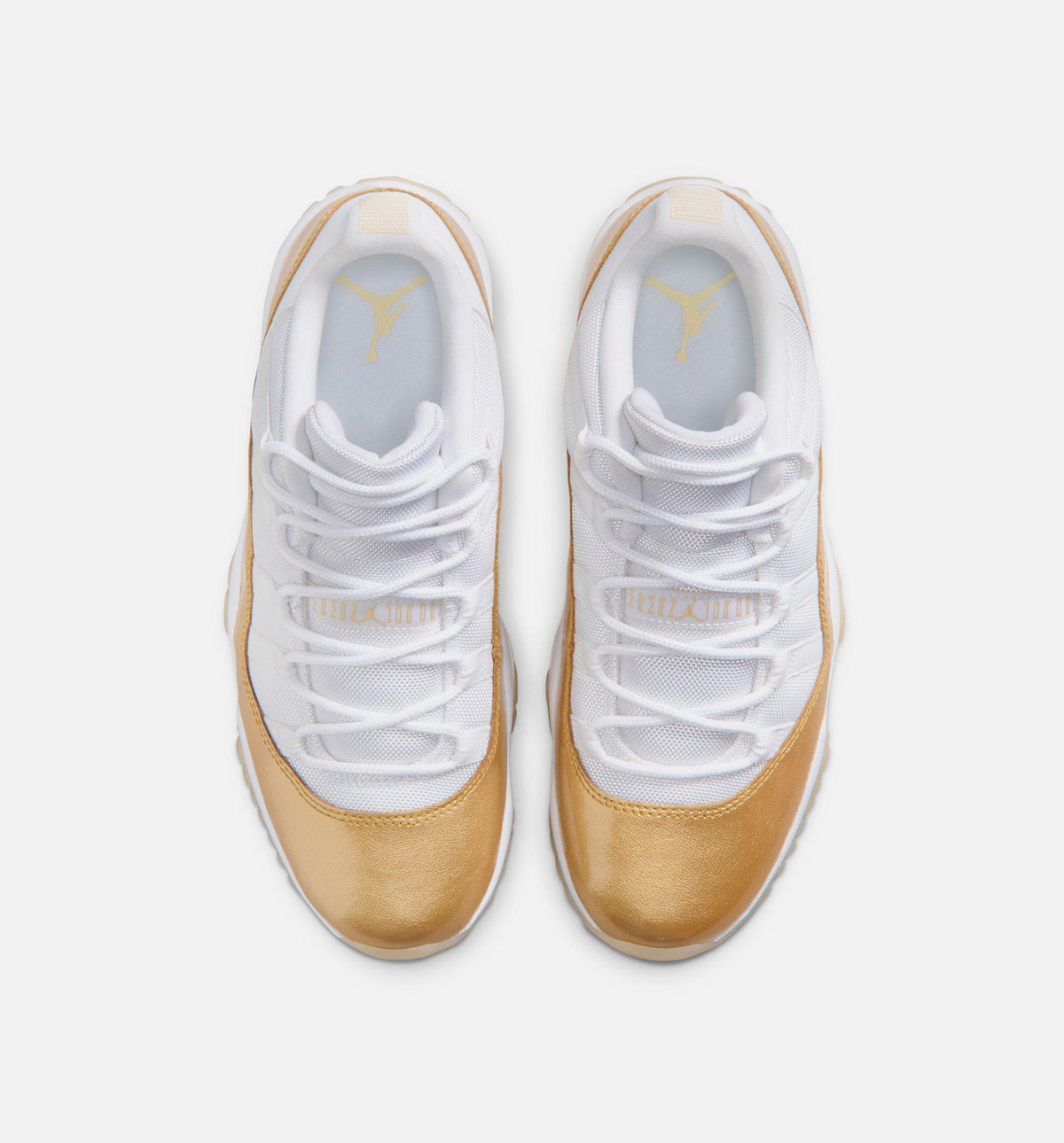 Air Jordan 11 Retro Low 母亲节女款休闲鞋 - 白/金属金/阀队金