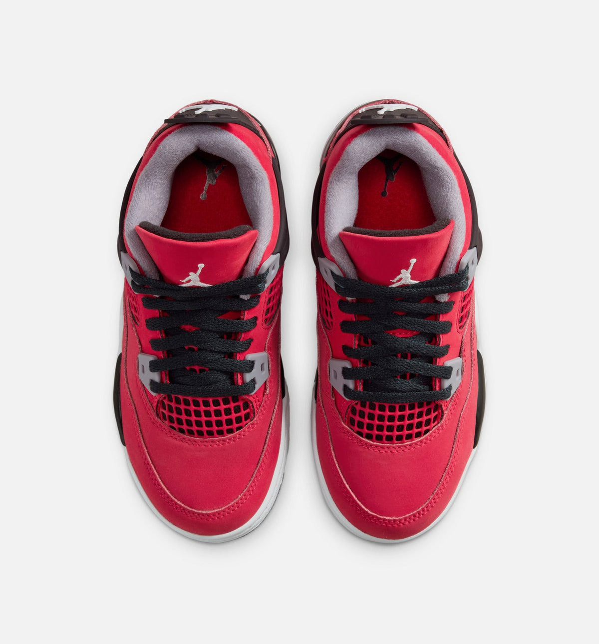 Air Jordan 4 Retro 公牛勇士学前款休闲鞋 - 火红/白/黑/水泥灰