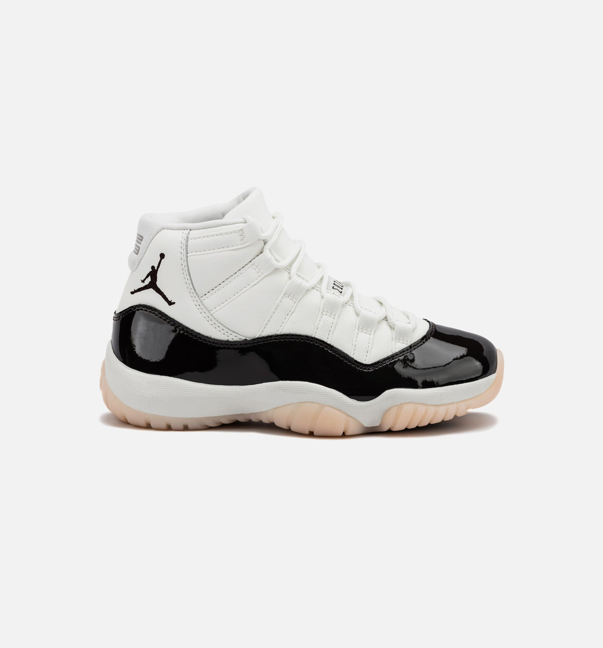 Air Jordan 11 Retro 那不勒斯女款休闲鞋 - 帆布白/丝绲棕/气层粉