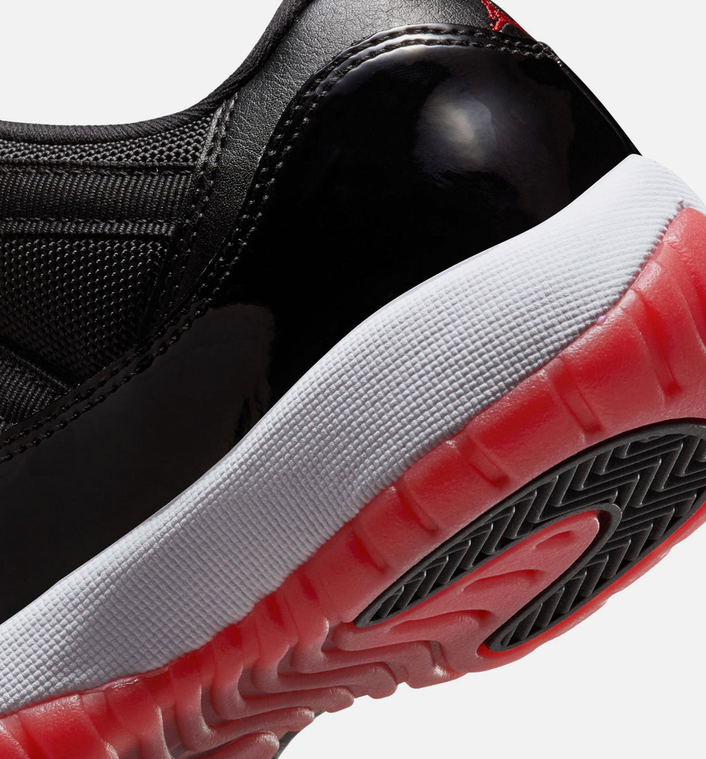 Air Jordan 11 Retro Bred 大童款休闲鞋 - 黑/学院红/白
