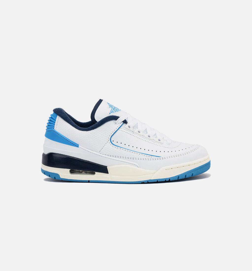 Air Jordan 23 男款休闲鞋 - 白/大学蓝/午夜海军蓝