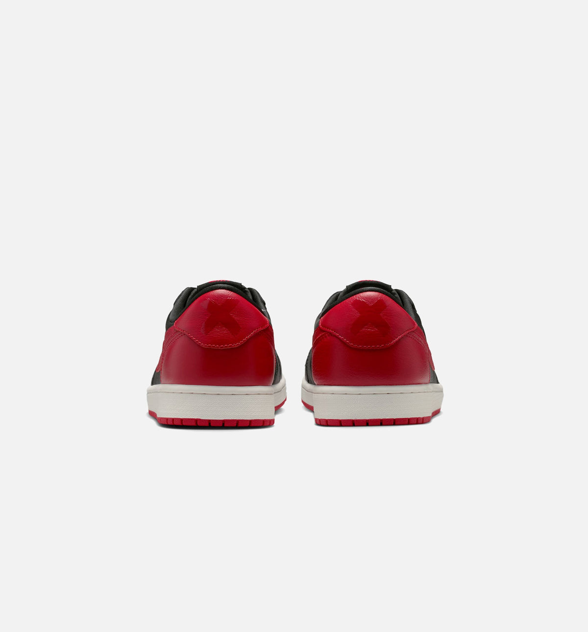 Air Jordan 1 Retro Low OG 禁穿男款休闲鞋 - 黑/大学红/峰白