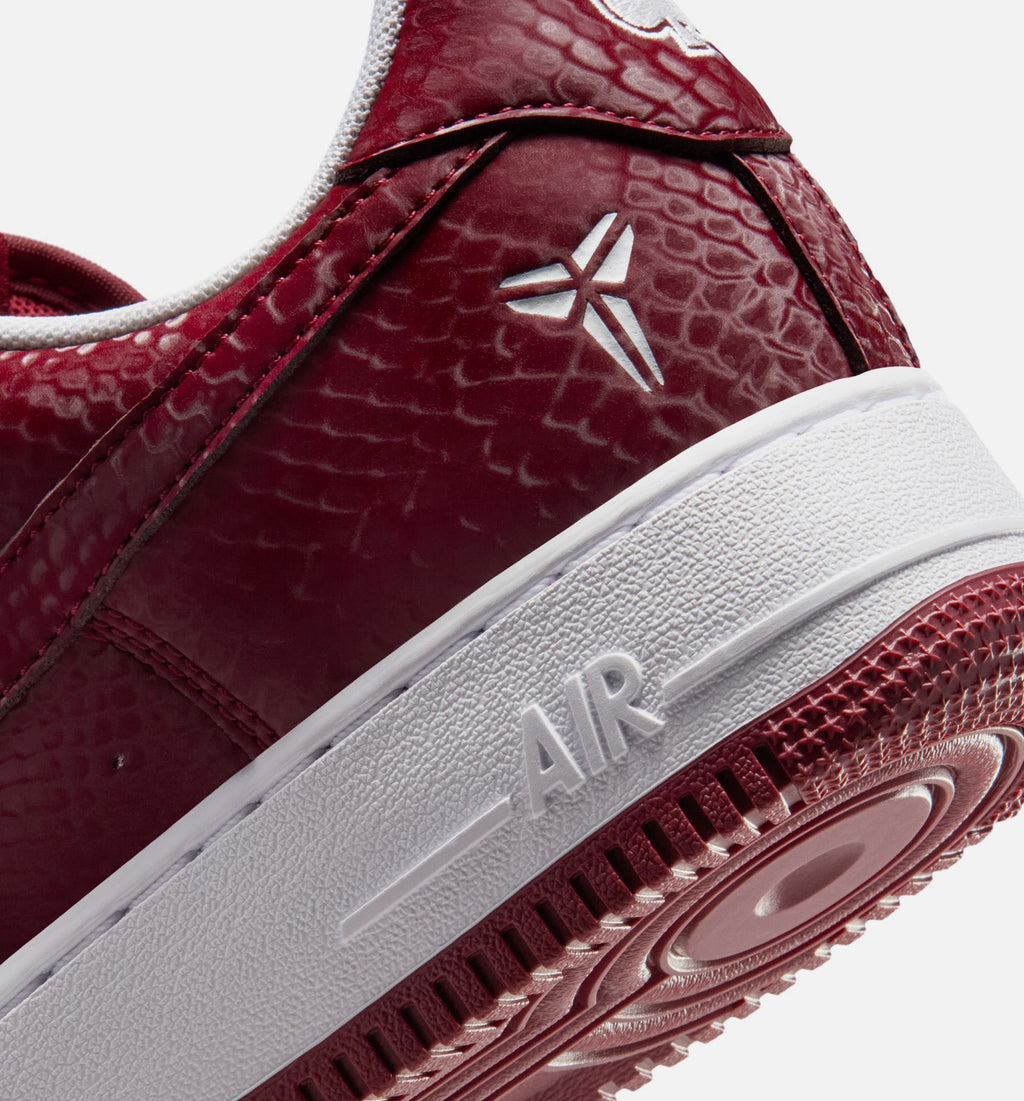 Kobe Air Force 1 Low Merion Mens Lifestyle Shoe - Team RedWhite