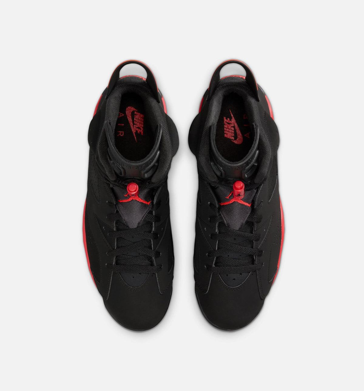 Air Jordan 6 Retro 红外线销售员男款休闲鞋 - 黑/淡绯红