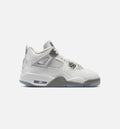 Air Jordan 4 Retro 冰蓝大童款休闲鞋 - 光子灰/冰蓝/平坦钞/白/蓝色山谷