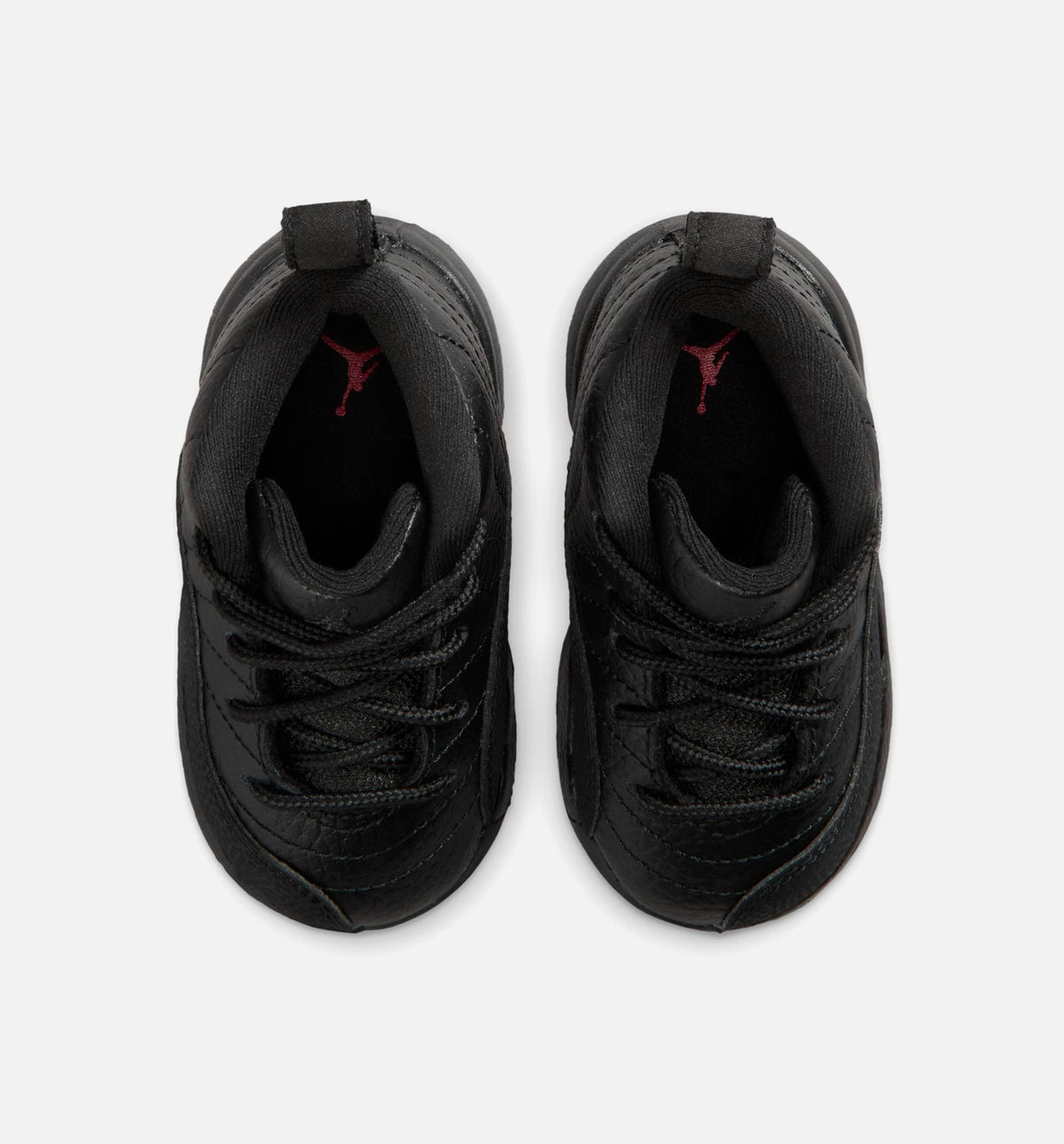 Air Jordan 12 Retro Bloodline 婴幼儿款休闲鞋 - 黑/学院红