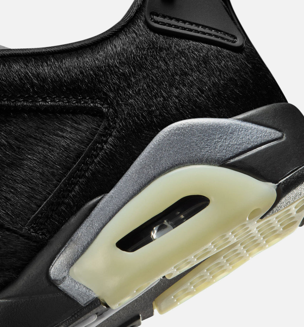 Air Jordan 6 Retro Low Blackout 女款休闲鞋 - 全黑