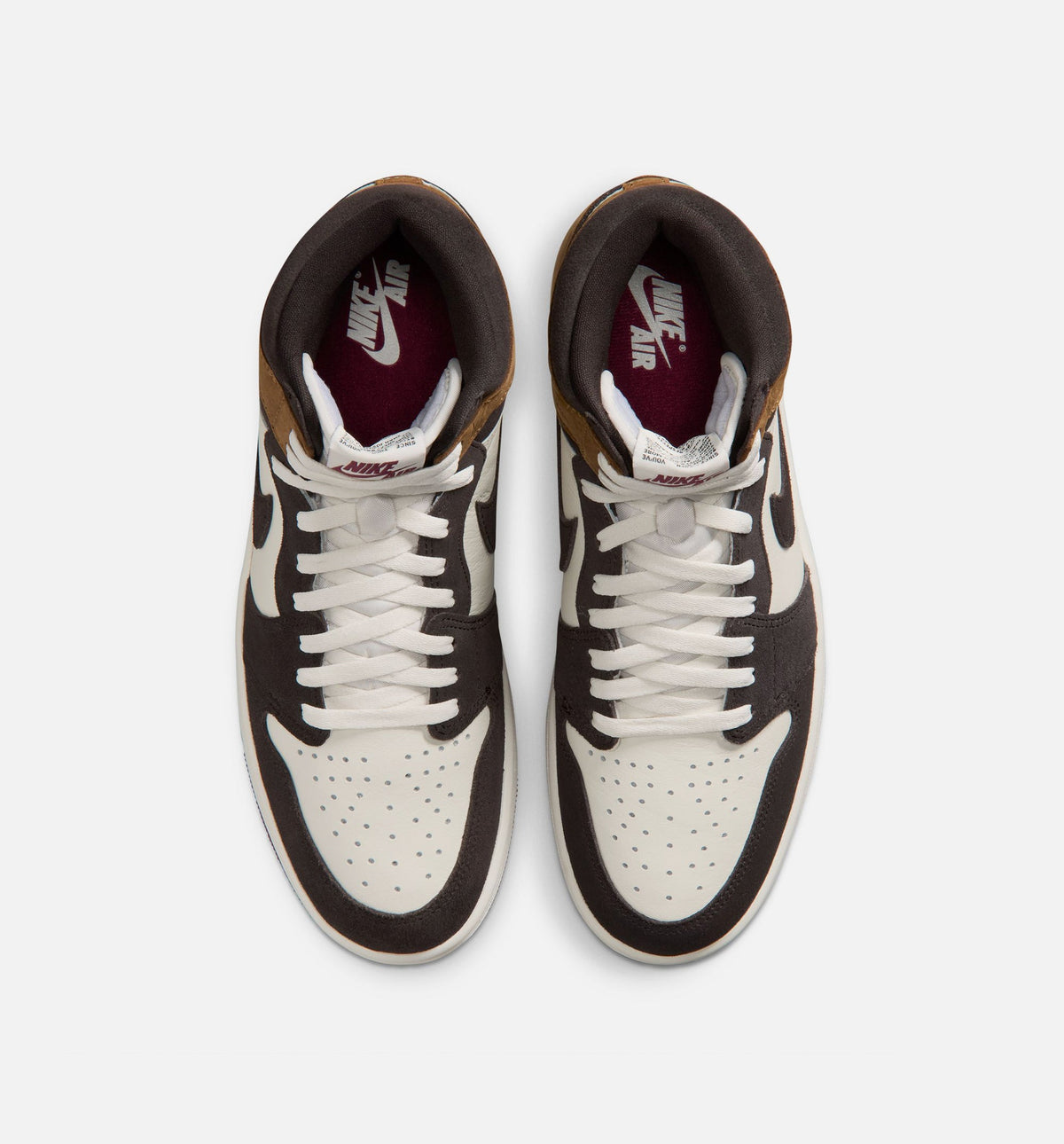 Air Jordan 1 Retro High OG 情书男款休闲鞋 - 阴影棕/球队红/淡英坦
