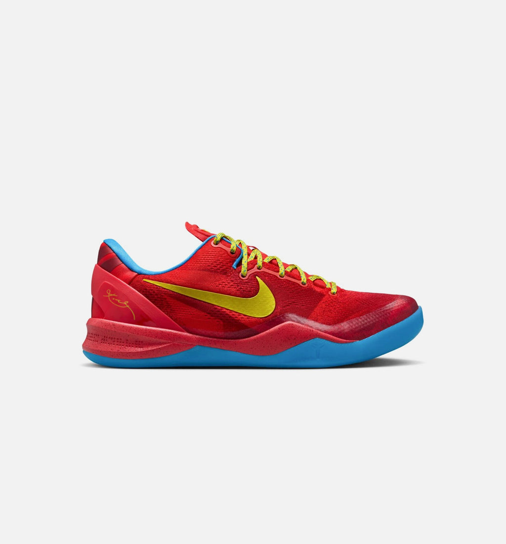 Kobe VIII Protro 马年男款休闲鞋 - 淡纯红/鲜艳蓝/亮橙黄