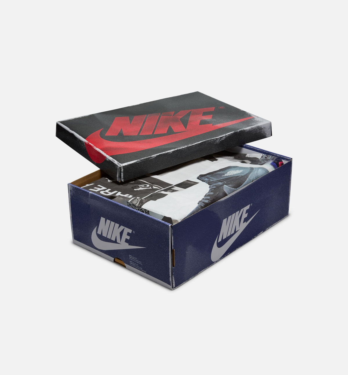 Air Jordan 1 Retro High OG 稀有气深皇家蓝男款休闲鞋 - 白/黑/中性灰/深皇家蓝