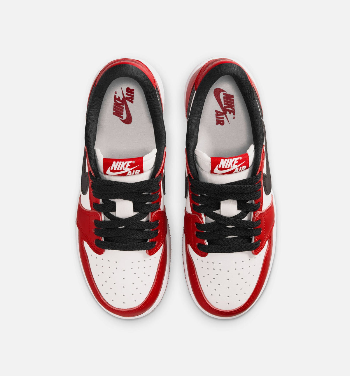 Air Jordan 1 Retro Low OG 芗加哥大童款休闲鞋 - 大学红/黑/峰白