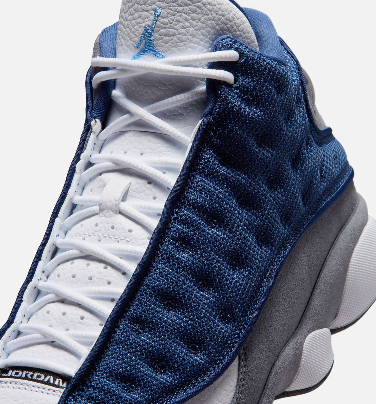 Air Jordan 13 Retro 海军蓝与燧石灰男款休闲鞋 - 海军蓝/大学蓝/燧石灰/白