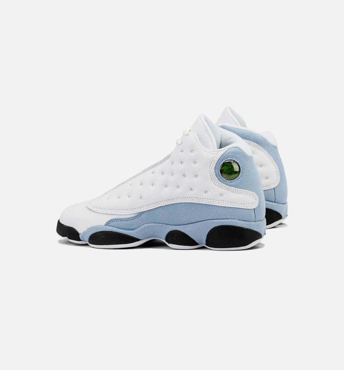 Air Jordan 13 Retro 蓝灰大童款休闲鞋 - 白/蓝灰/黑/黄赭山