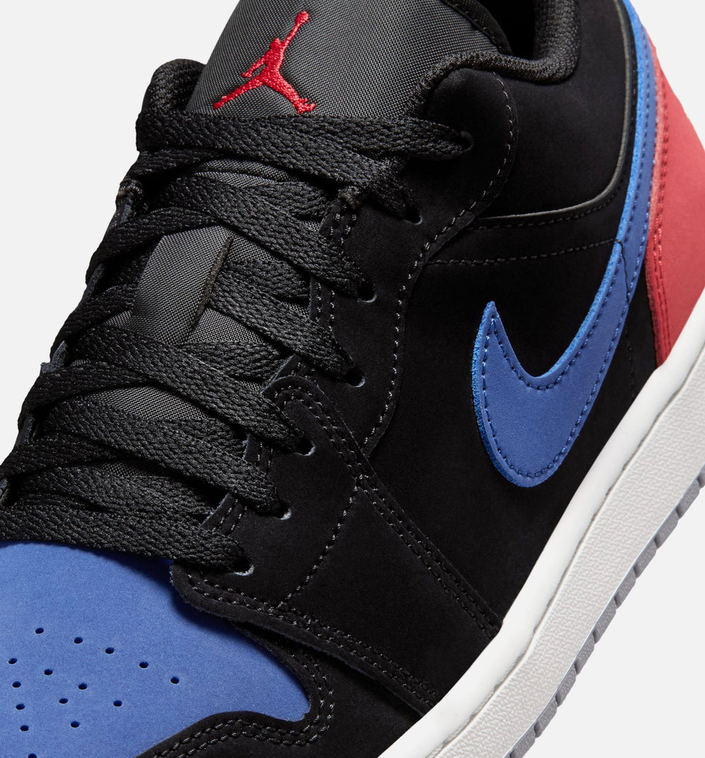 Air Jordan 1 Low 男款休闲鞋 - 黑/峰白/真蓝/大学红