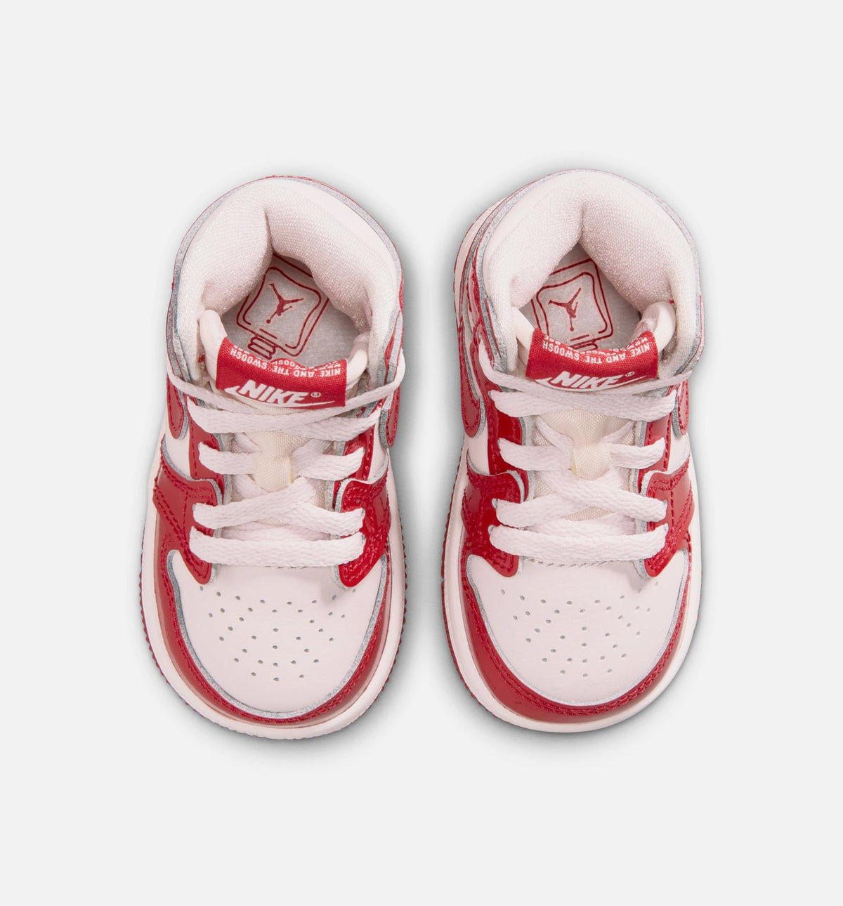 Air Jordan 1 Retro High OG 婴幼儿款休闲鞋 - 大学红/金属銀